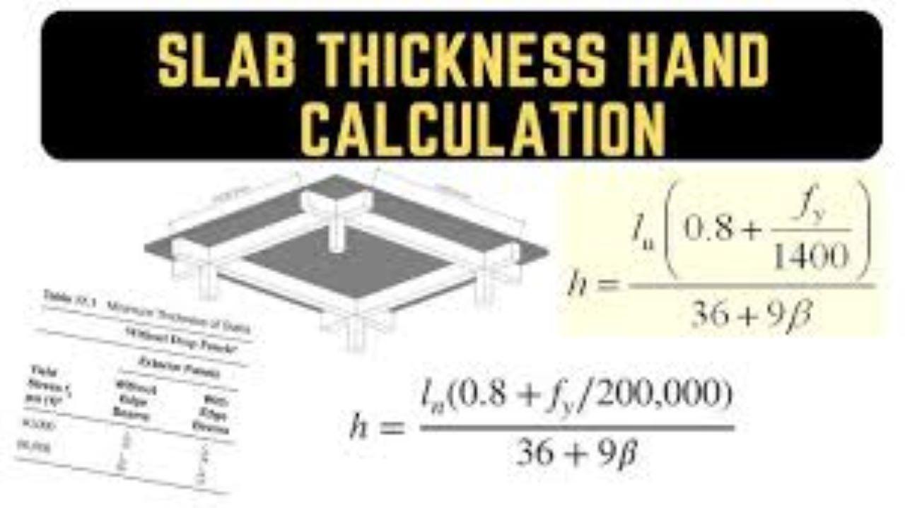 How To Calculate Slab Thickness